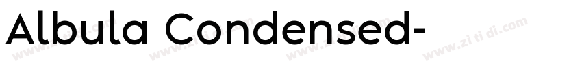 Albula Condensed字体转换